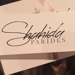 FINAL PRICE NWT Shahida Parides Purple Rain Parrot Macaw Laced-up Beaded Kaftan